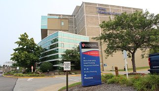 Exterior view of University Hospitals Lake West Medical Center Building.